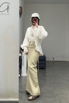 SWAYING/KNIT linen straight skirt SW23AW3B18 linen